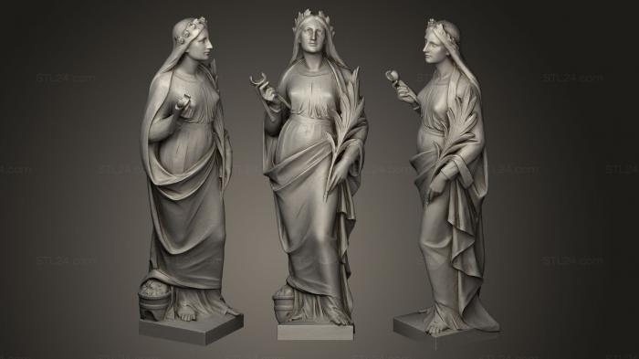 Статуи античные и исторические (Агата, STKA_0005) 3D модель для ЧПУ станка